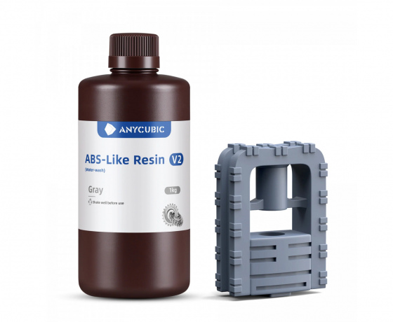 Фото 4 - Фотополімер Anycubic ABS-Like Resin V2 сірий​