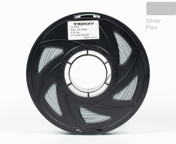 Фото 6 - Срібний PLA пластик Tronxy для 3D принтера 340m | 1 кг | 1,75 мм