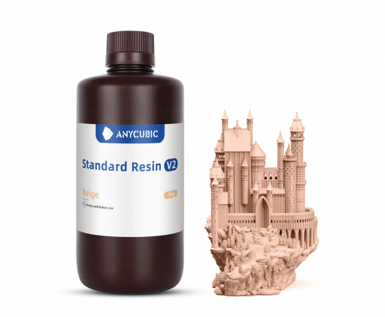 Фото 2 - Фотополімерна Стандартна смола v2 бежева Anycubic