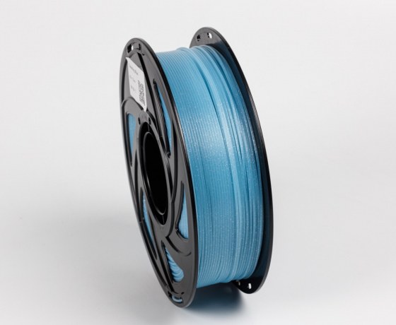 Фото 4 - PLA Twinkling пластик Блискучий блакитний RAL 5007 Brilliant blue 1кг | 1.75мм | 330м