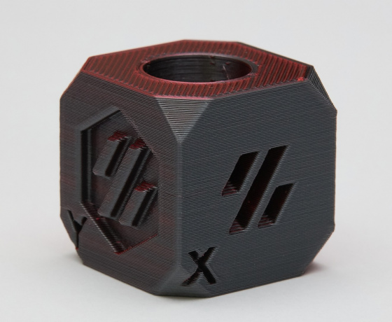 Фото 7 - Червоно-Чорний Шовковий Пла Пластик | PLA SILK Rose Red Black 1кг | 1.75мм | 330м