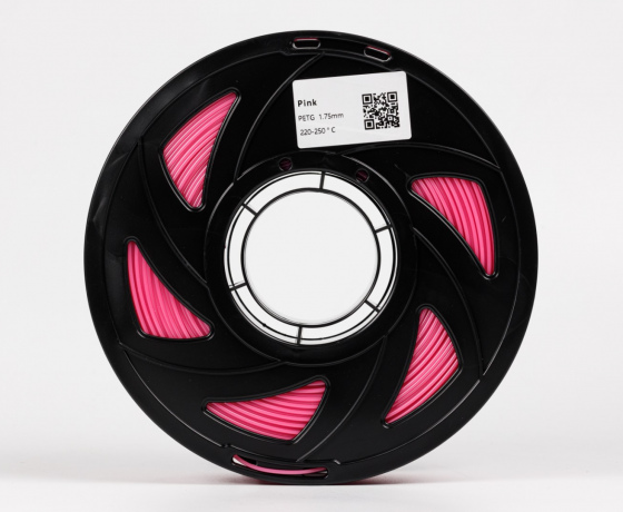 Фото 3 - Рожевий PETG (ПЕТГ) coPET пластик для 3D принтера 1кг | 1.75мм | 330м